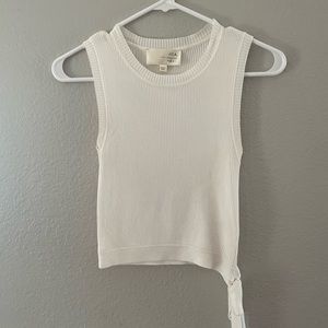 White crop top